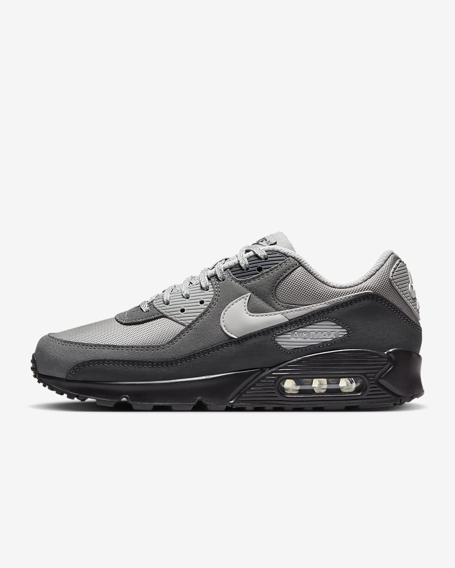 Black and grey air max 90 on sale